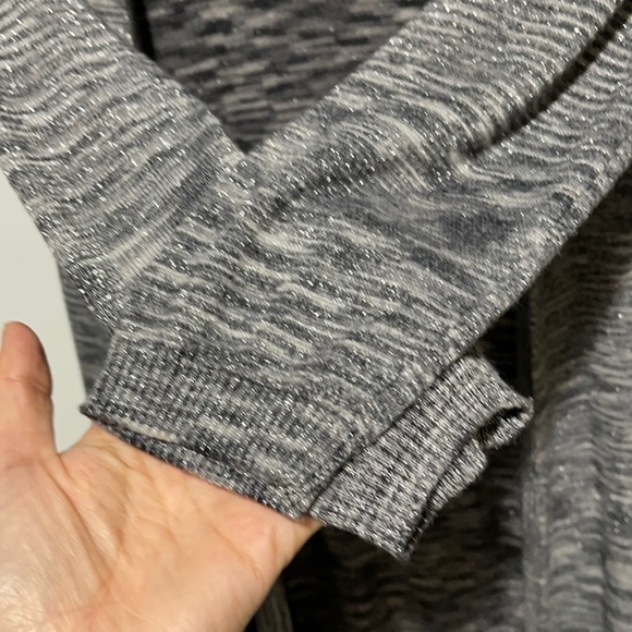 Gray Glitter Cardigan Ladies Large - Picture 4 of 9